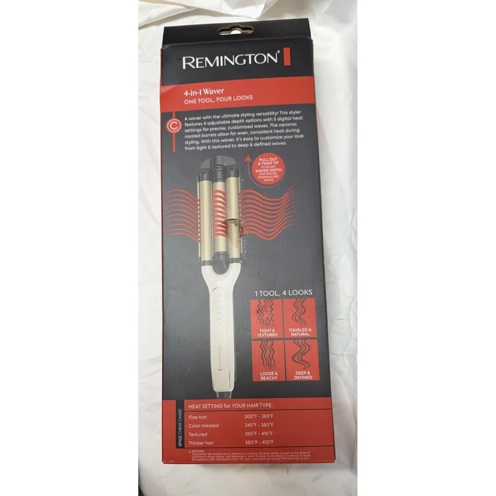 Remington 4 In 1 Adjustable Hair Waver  Deep Waver‎ - Brand New, Never used